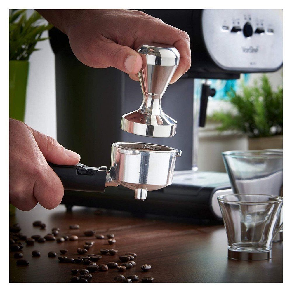Kaffeepads Wiederbefüllbare mit Edelstahlsockel italienische Espressokanne 51mm TUABUR