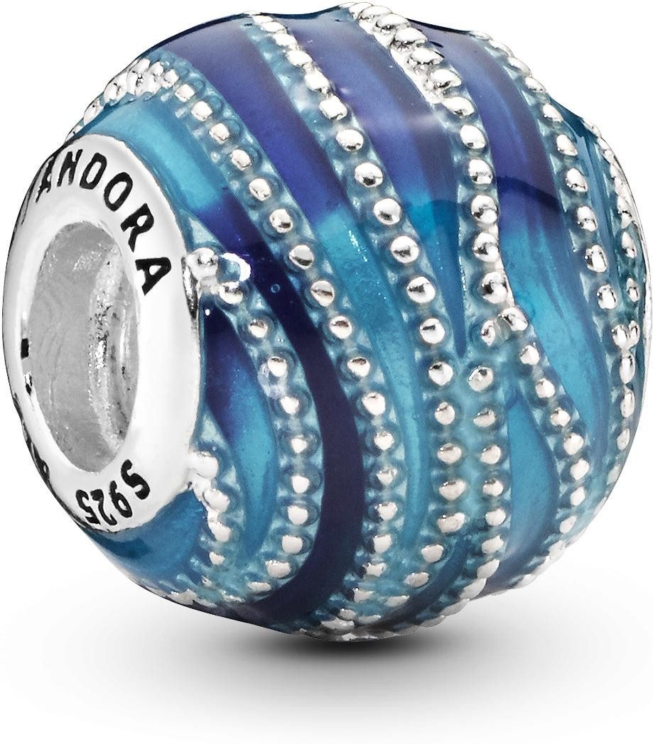 Pandora Kettenanhänger Pandora Blaue Welle Charm 797012ENMX Anhänger günstig online kaufen