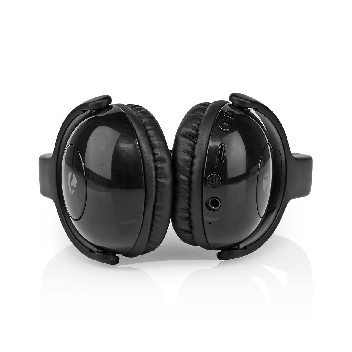 Nedis HPBT4000BK Over-Ear-Kopfhörer (Bluetooth 5.0, 60 dB Lautstärkebegrenzung, kabellose Nutzung bis 8 h, Bluetooth®, Bluetooth 5.0, 60 dB Lautstärkebegrenzung, kabellose Nutzung bis 8 h)