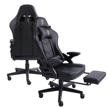 TRISENS Chefsessel Armando (1 Stück), Bürostuhl Gaming Chair Chefsessel PC-Stuhl Fußstütze Racing-Design