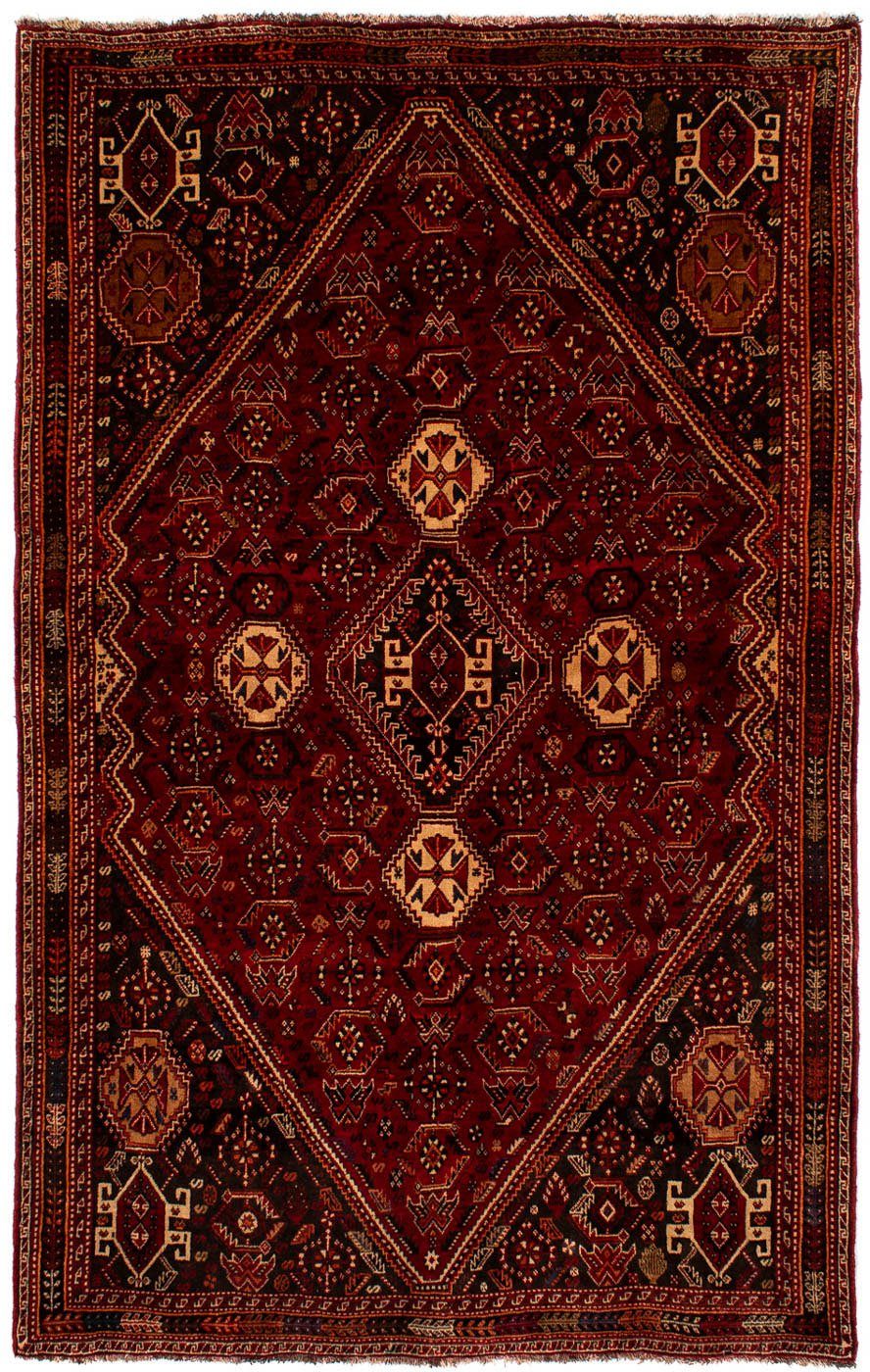 Orientteppich Perser - Einzelstück rechteckig, Nomadic cm - Handgeknüpft, dunkelrot, 182 - 275 Wohnzimmer, mm, Höhe: Zertifikat mit x 10 morgenland