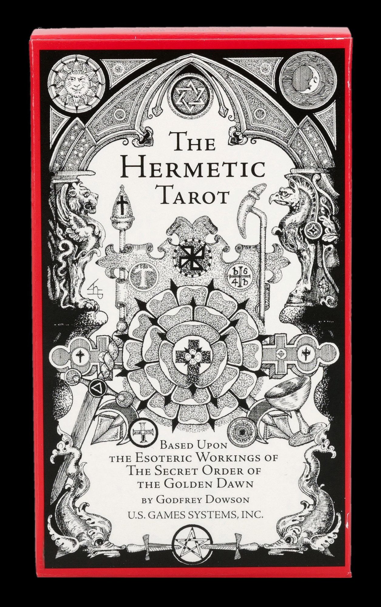 Figuren Shop GmbH Dekoobjekt Tarotkarten Set – Hermetic Tarot Esoterik Deck 78 Karten mystisch