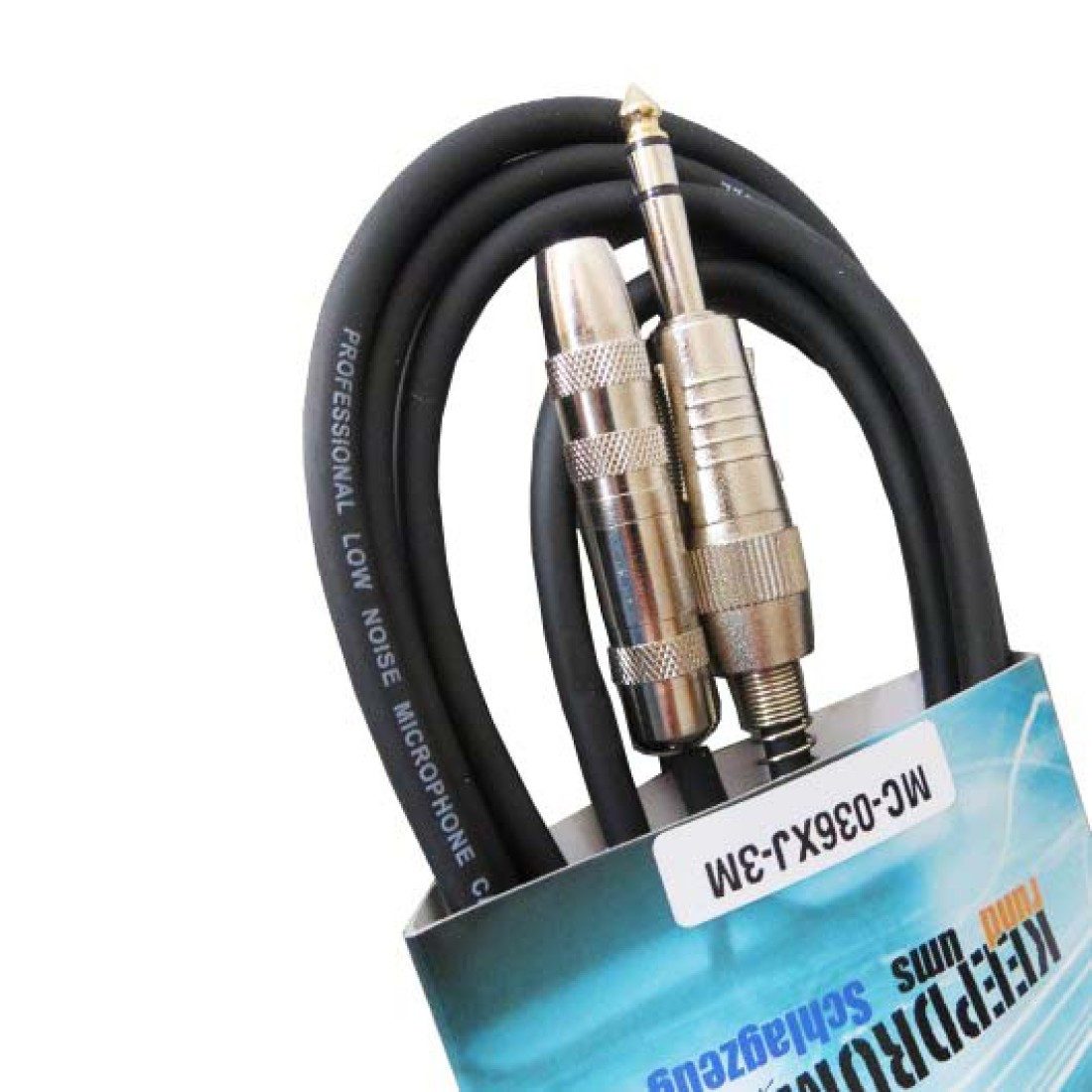 keepdrum keepdrum MC036XJ 3m Kopfhörer Verläangerungskabel 6,3mm Audio-Kabel, 6,35-mm-Klinke, 6,35-mm-Klinke (300 cm), Verläangerungskabel 6,3 mm