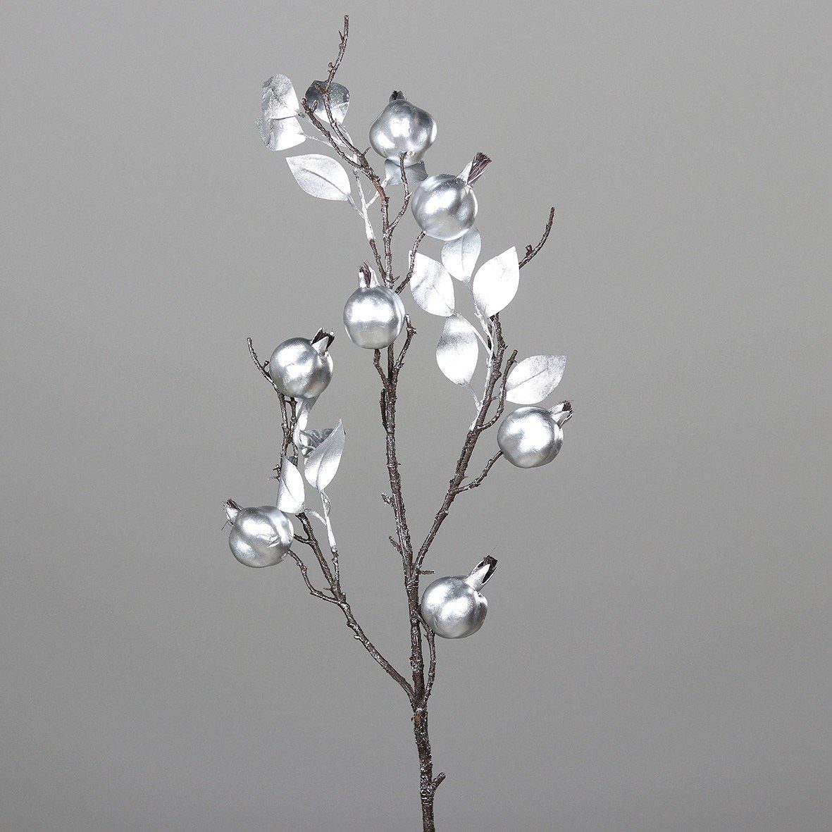 Kunstblumenstrauß, DPI, Höhe 75 cm, Silber B:20cm H:75cm D:3cm Kunststoff