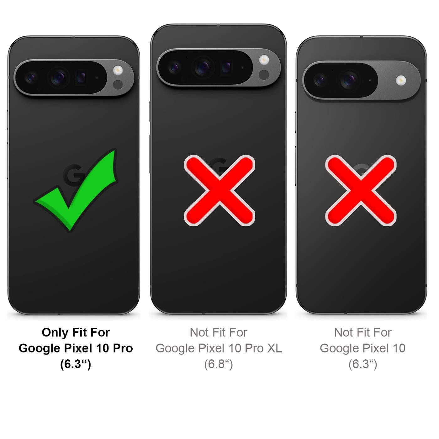 CoolGadget Handyhülle Magnet-Hülle für Pixel 10 Pro Schutzhülle magnetisch 6,3 Zoll, Hülle Matt Stoßfest kompatibel mit QI-Laden Zubehör Kameraschutz Case