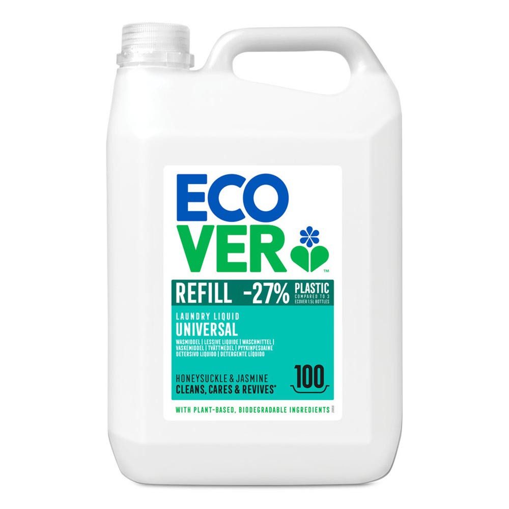 Ecover Universal - Flüssigwaschmittel Hibiskus & Jasmin Kanister 5L Vollwaschmittel