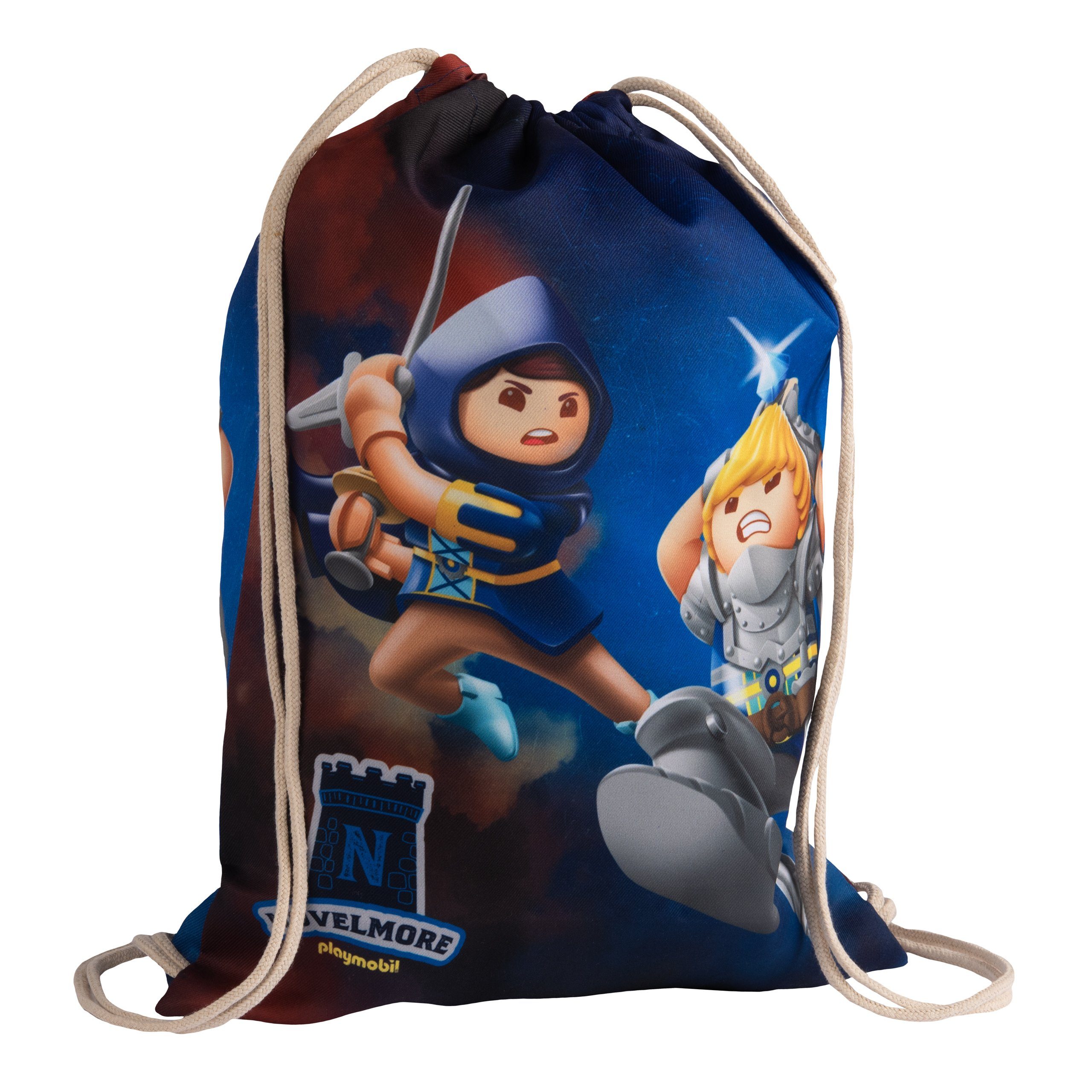 United Labels® Gymbag 43 cm x Playmobil Turnbeutel mit Kordelzug Novelmore 32