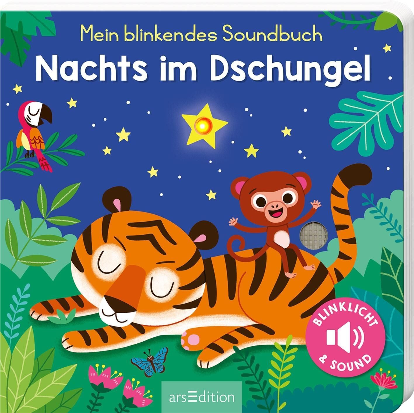 Mein blinkendes Soundbuch – Nachts im Dschungel / Maria Höck, Sound mit 1 LED