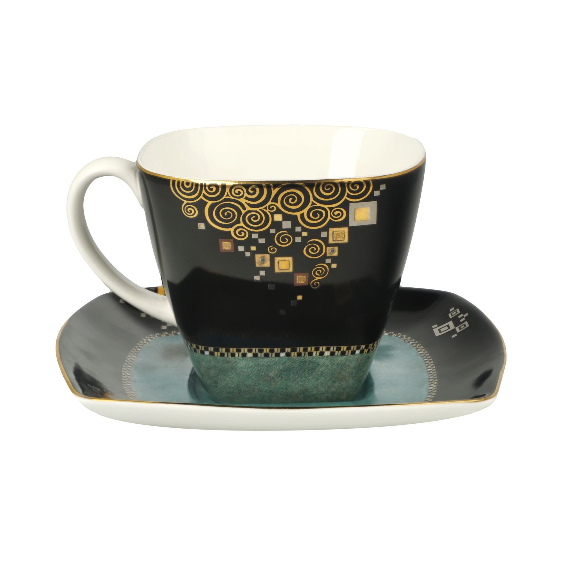 Goebel Tasse Adele Bloch-Bauer 14x10x14 cm, Porzellan, Spülmaschinengeeignet; Mikrowellengeeignet