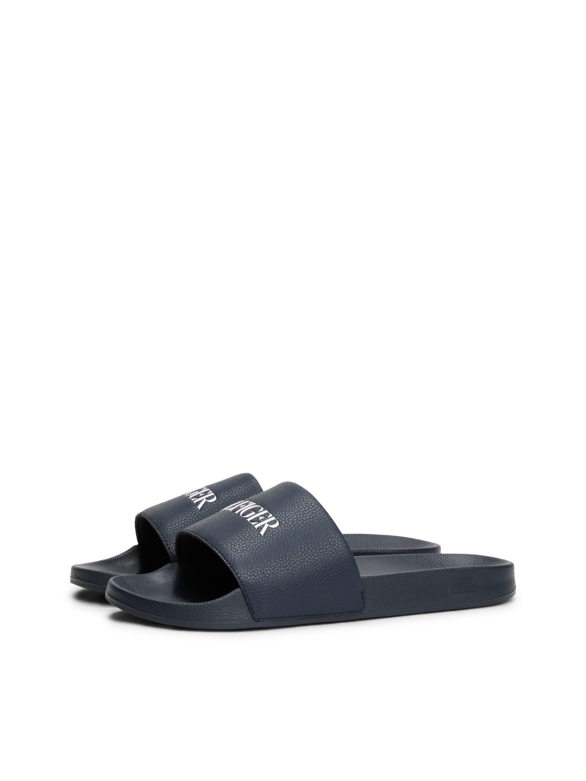 Tommy Hilfiger HILFIGER PRINT TUMBLE POOL SLIDE Pantolette, Hausschuh, Somm günstig online kaufen