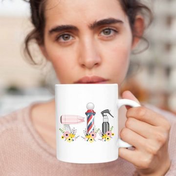 Trendation Tasse Trendation - Friseurin Tasse Geschenk Schere Grafik Frisörin Geschenkidee Geburtstag Weihnachten 3 Grafik Hair Stylistin