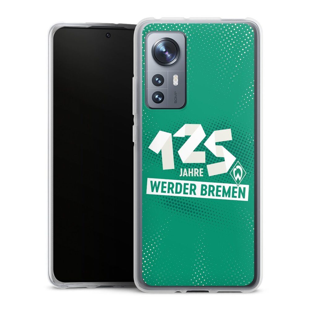 DeinDesign Handyhülle 125 Jahre Werder Bremen Offizielles Lizenzprodukt, Xiaomi 12 5G Silikon Hülle Bumper Case Handy Schutzhülle