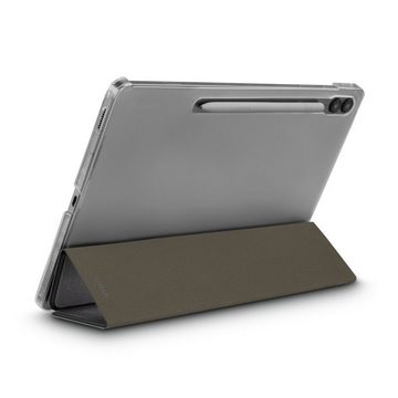 Hama Tablet-Hülle Tablet Case für Samsung Galaxy Tab S9 FE+ 12,4 Zoll, Schwarz 31,5 cm (12,4 Zoll), robustes Material, mit Standfunktion und Magnetverschluss, transparent