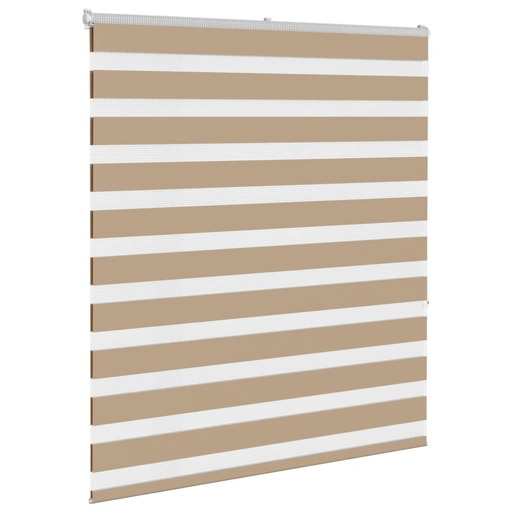 Rollo Doppelrollo Sandbraun 135x150 cm Stoffbreite 130,9 cm Polyester, vidaXL – Bild 3 von 5