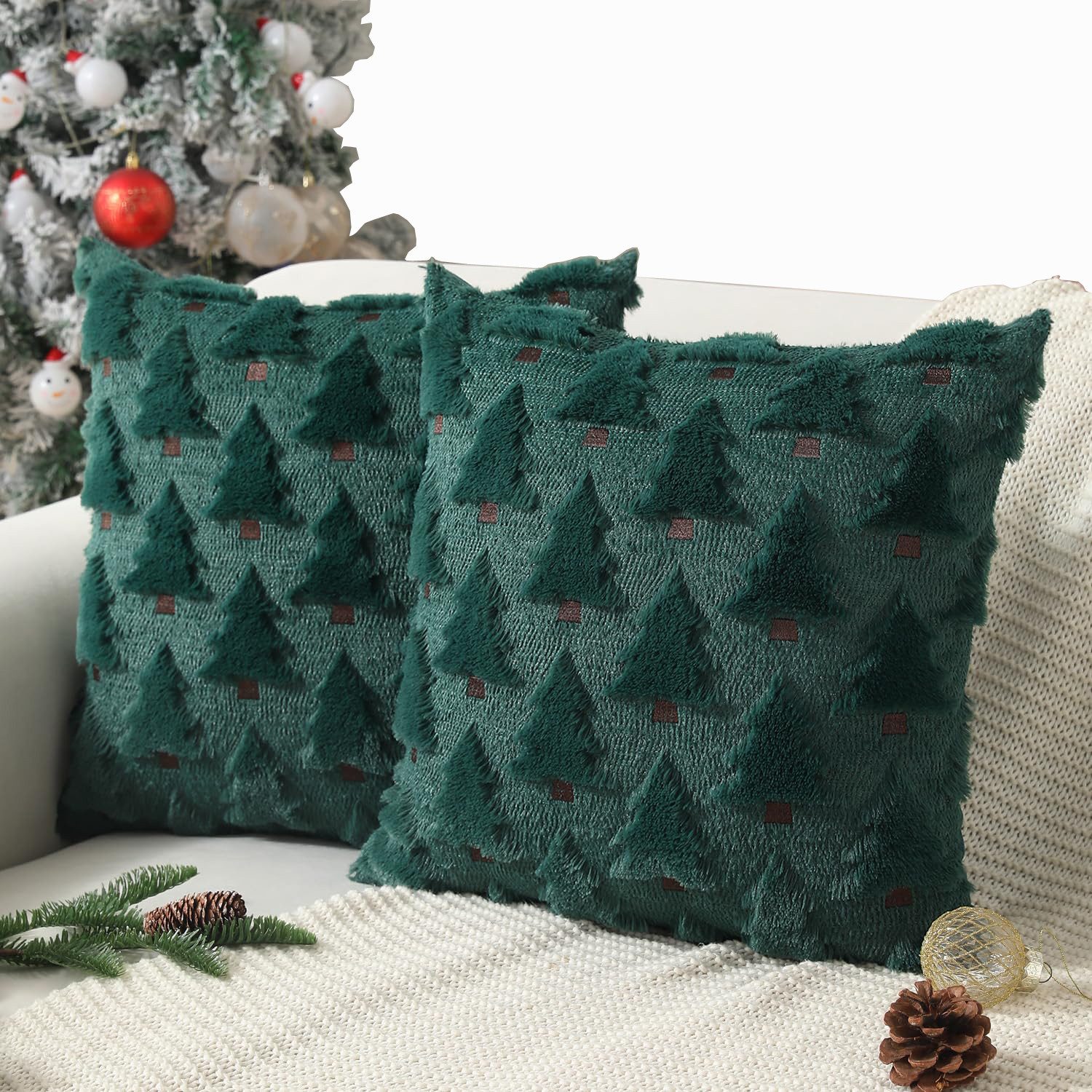 Coonoor Kissenbezug Weihnachtskissenbezüge, Weihnachtsdekorationen aus weic günstig online kaufen