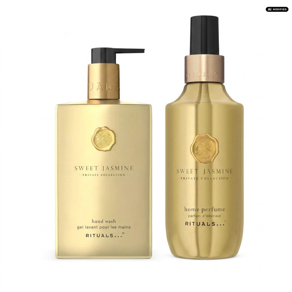 Rituals Flüssigseife Rituals Sweet Jasmine Hand Wash und Home Perfume Duo, Pflege und Raumduft im abgestimmten Sweet Jasmine Duo