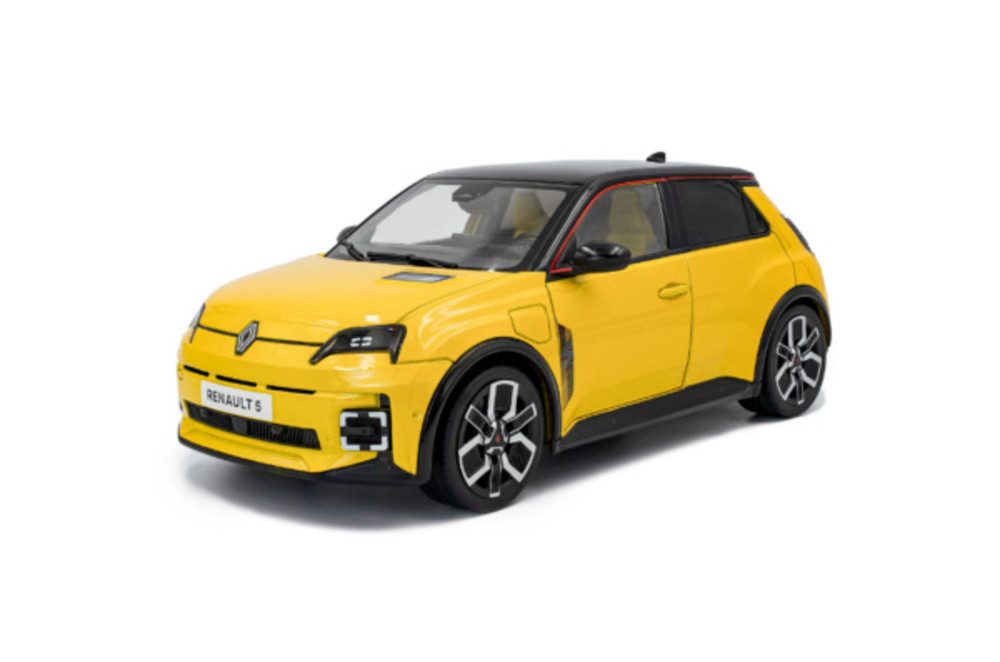 Solido Modellauto Renault 5 E-TECH 2024 gelb, Maßstab 1:18