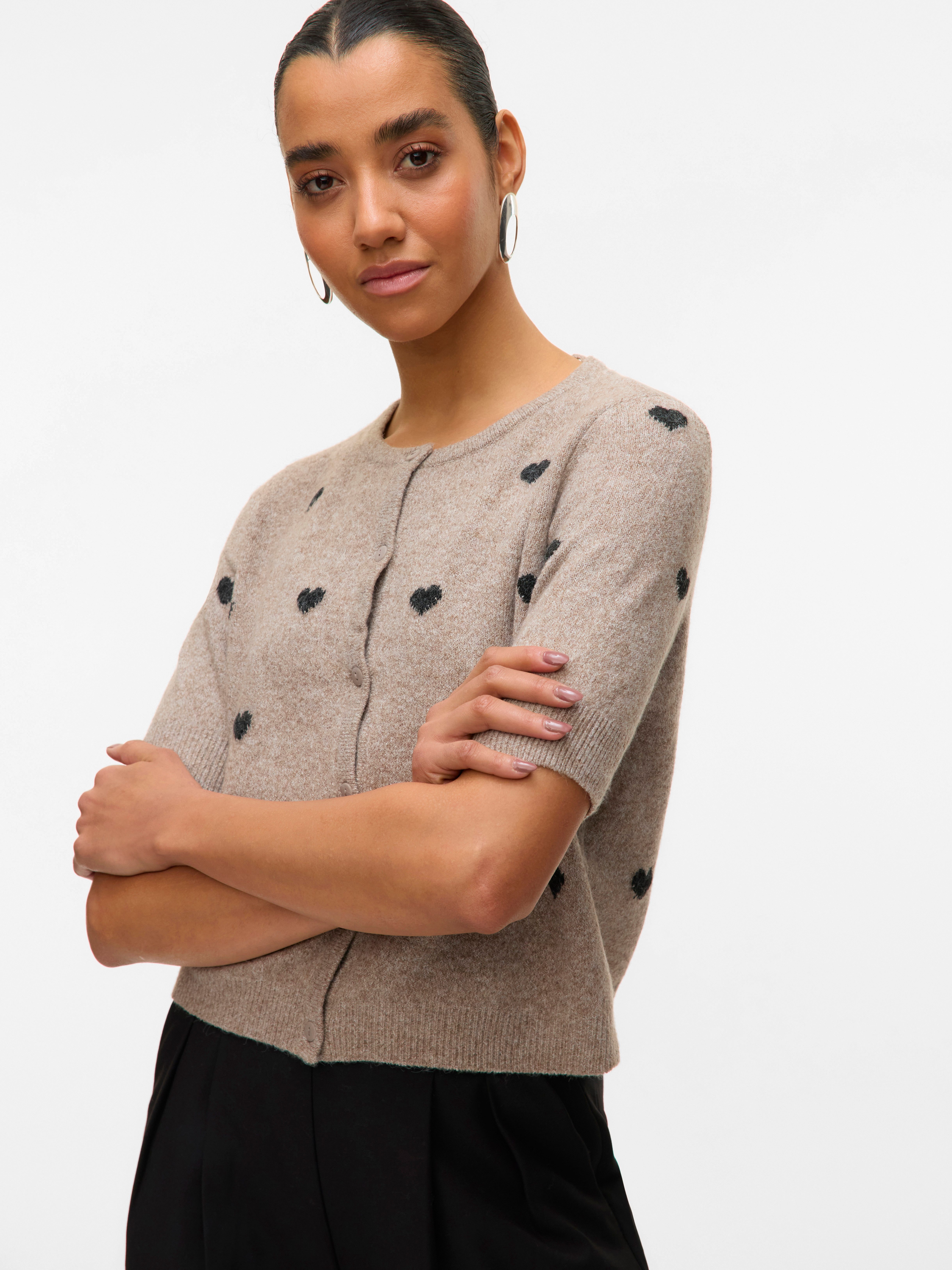 Vero Moda Strickjacke VMDOFFY INTARSIA 2/4 O-NCK CARDIGAN NOOS günstig online kaufen