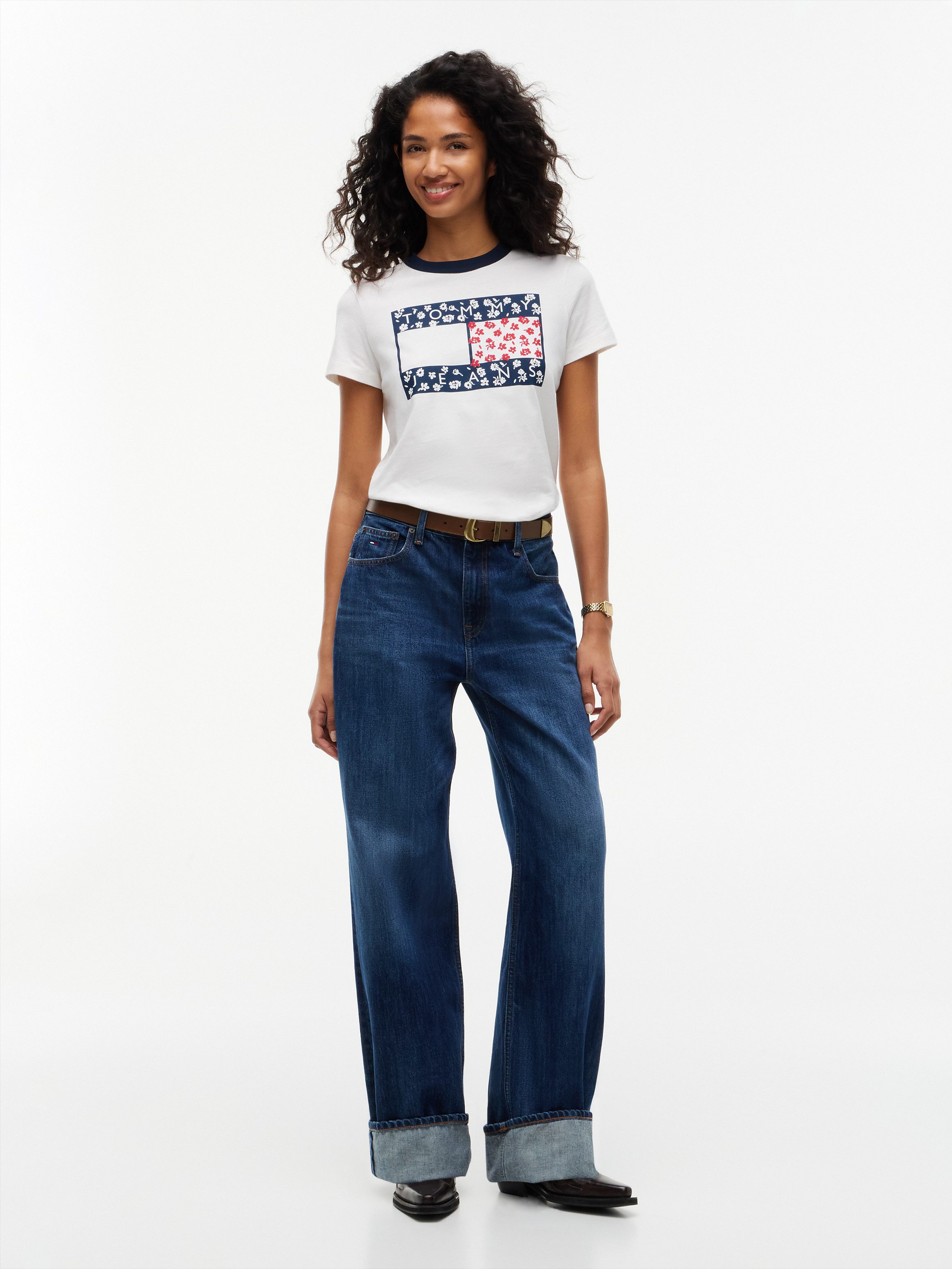 Tommy Jeans Rundhalsshirt TJW REG NOLVETY RINGER Baumwolle – Bild 4 von 5