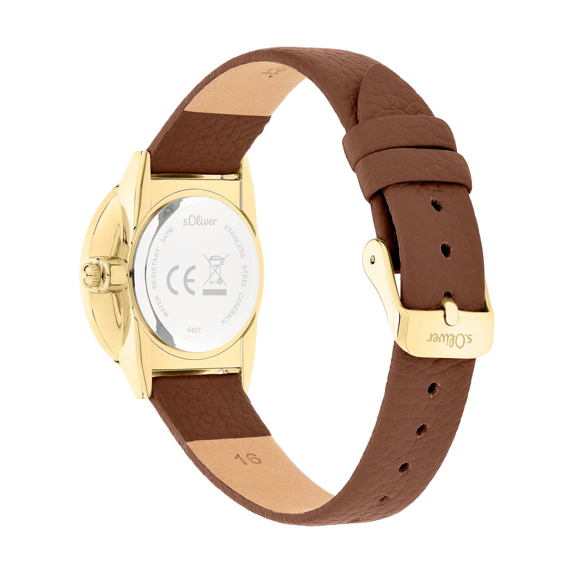 s.Oliver Quarzuhr Soft Elegance SO-4487-LQ, Armbanduhr, Damenuhr, analog