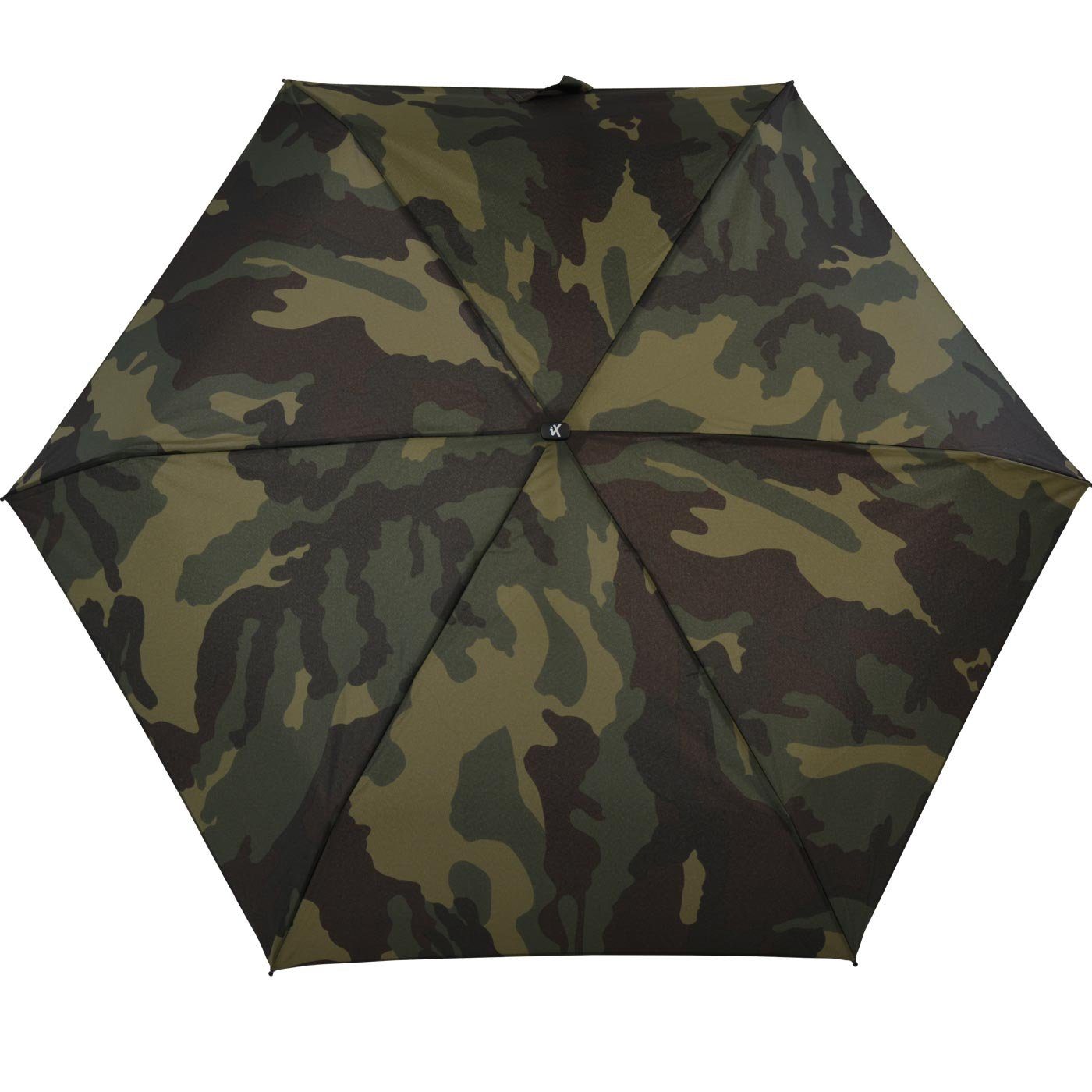 Camouflage, 94cm Taschenregenschirm Super olive Dach Schirm mit iX-brella - großem Mini super-mini