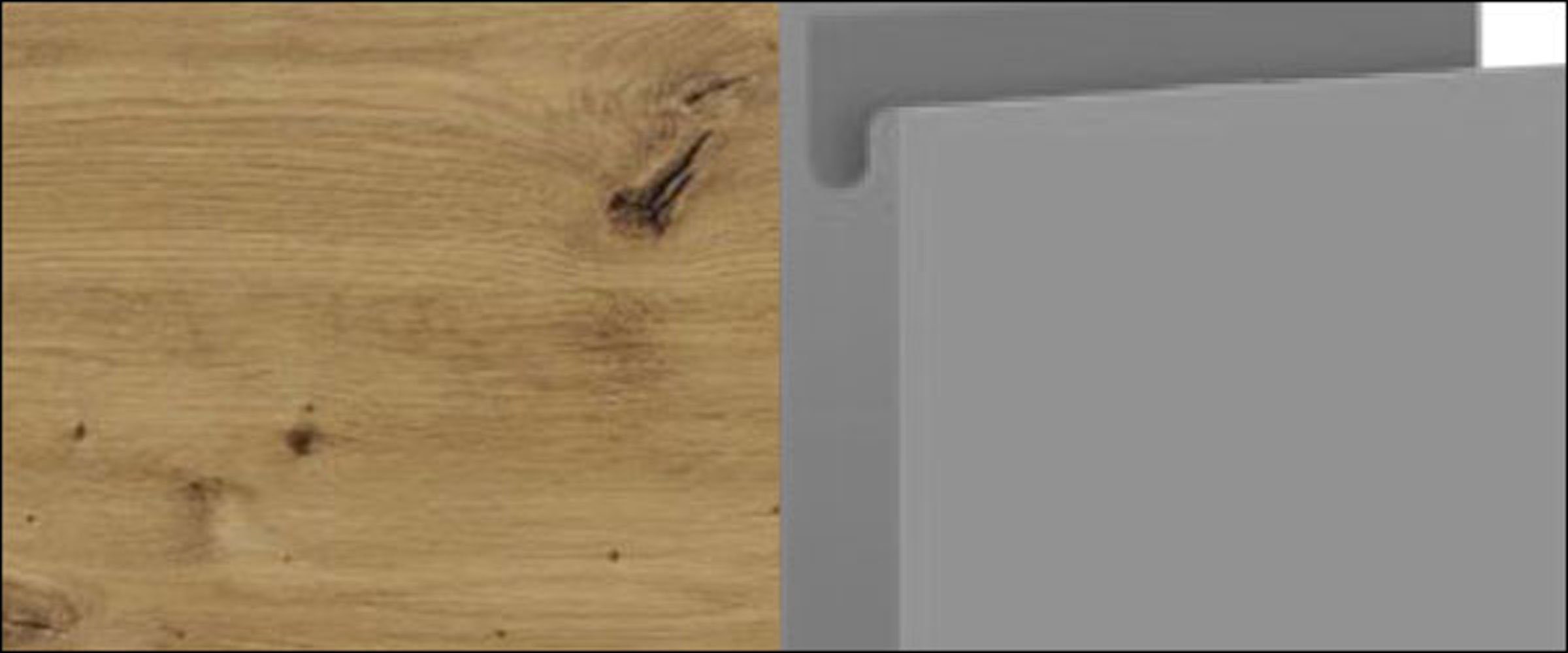 dust Front- wählbar Acryl Feldmann-Wohnen & 80cm 2 Unterschrank grifflos Schubladen grey Korpusfarbe (Vollauszug) Avellino matt