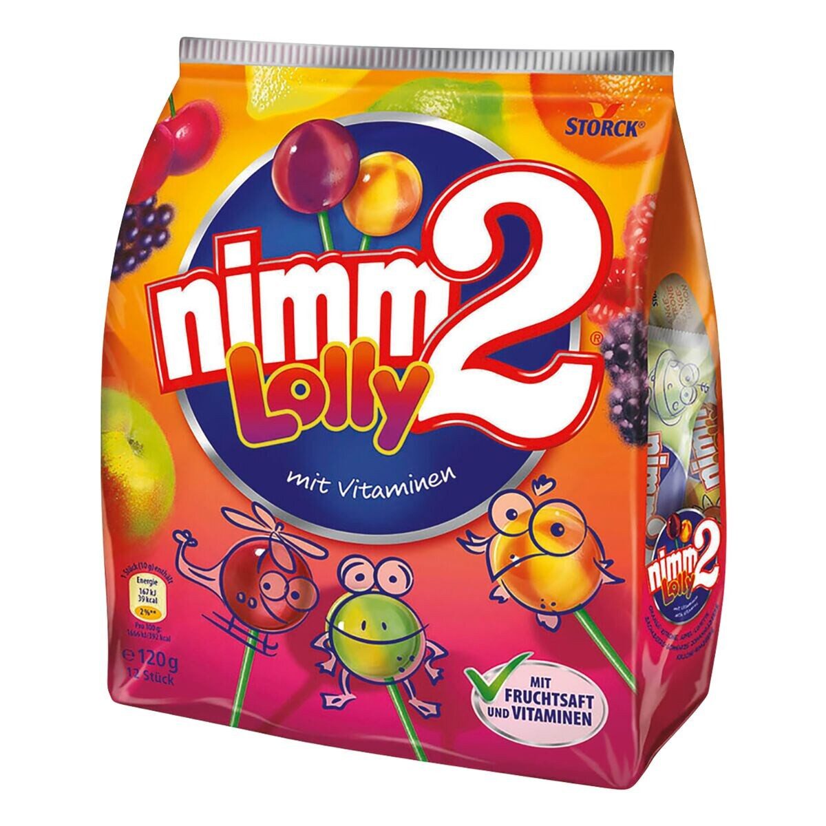 NIMM2 Süßigkeit nimm2 Lolly, Lollis, 12 Stück