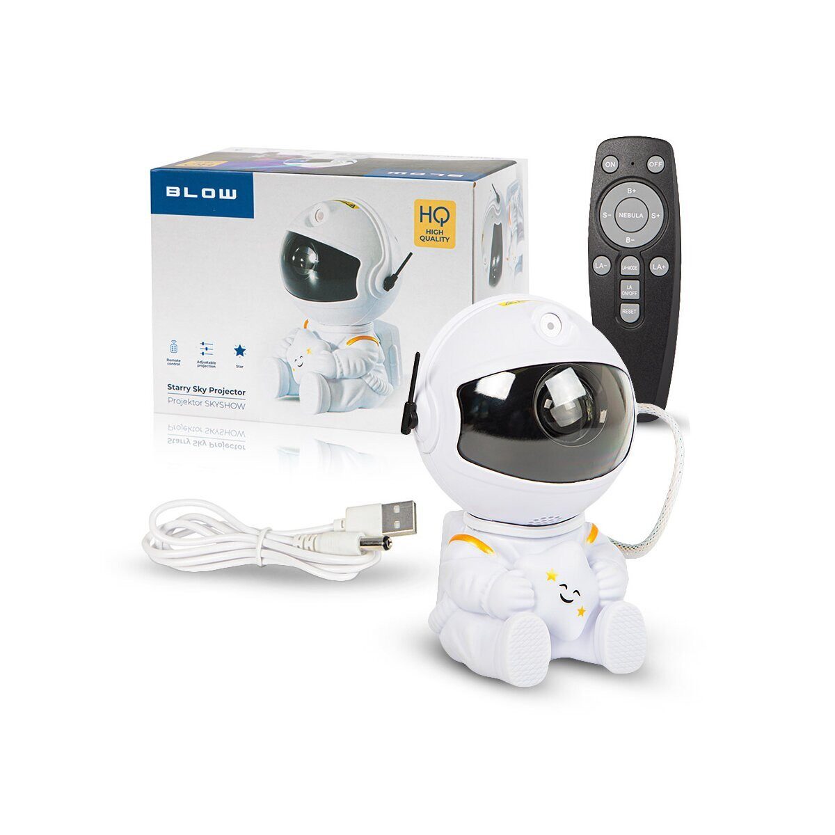 BLOW Projektionslampe LED Astronaut Sternenprojektor Kinder 44-278