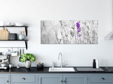 Pixxprint Glasbild wundervoller Lavendel, wundervoller Lavendel (1 St), Glasbild aus Echtglas, inkl. Aufhängungen und Abstandshalter
