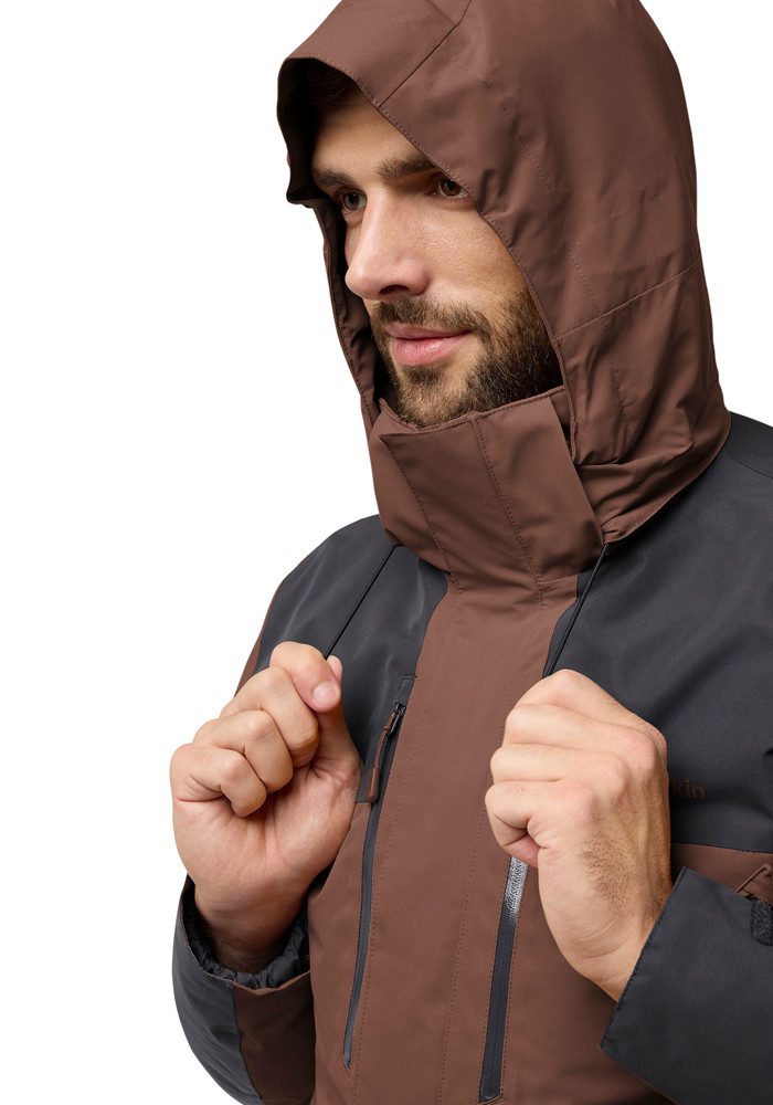 Jack Wolfskin 3-in-1-Funktionsjacke JASPER 3IN1 JKT M mit abnehmbarer, gefütterter Kapuze, wasserdicht, winddicht