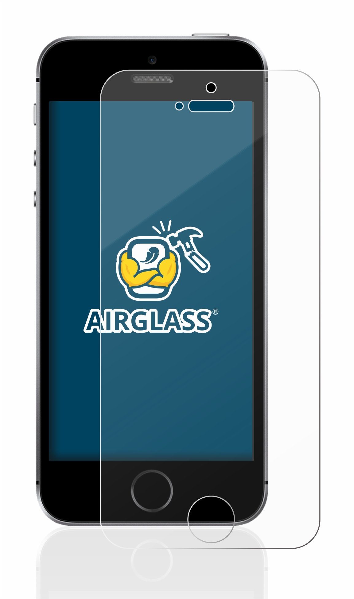 BROTECT Displayschutzglas Folie für Apple iPhone SE 2016, Schutzfolie Glas Panzer Display Schutz klar