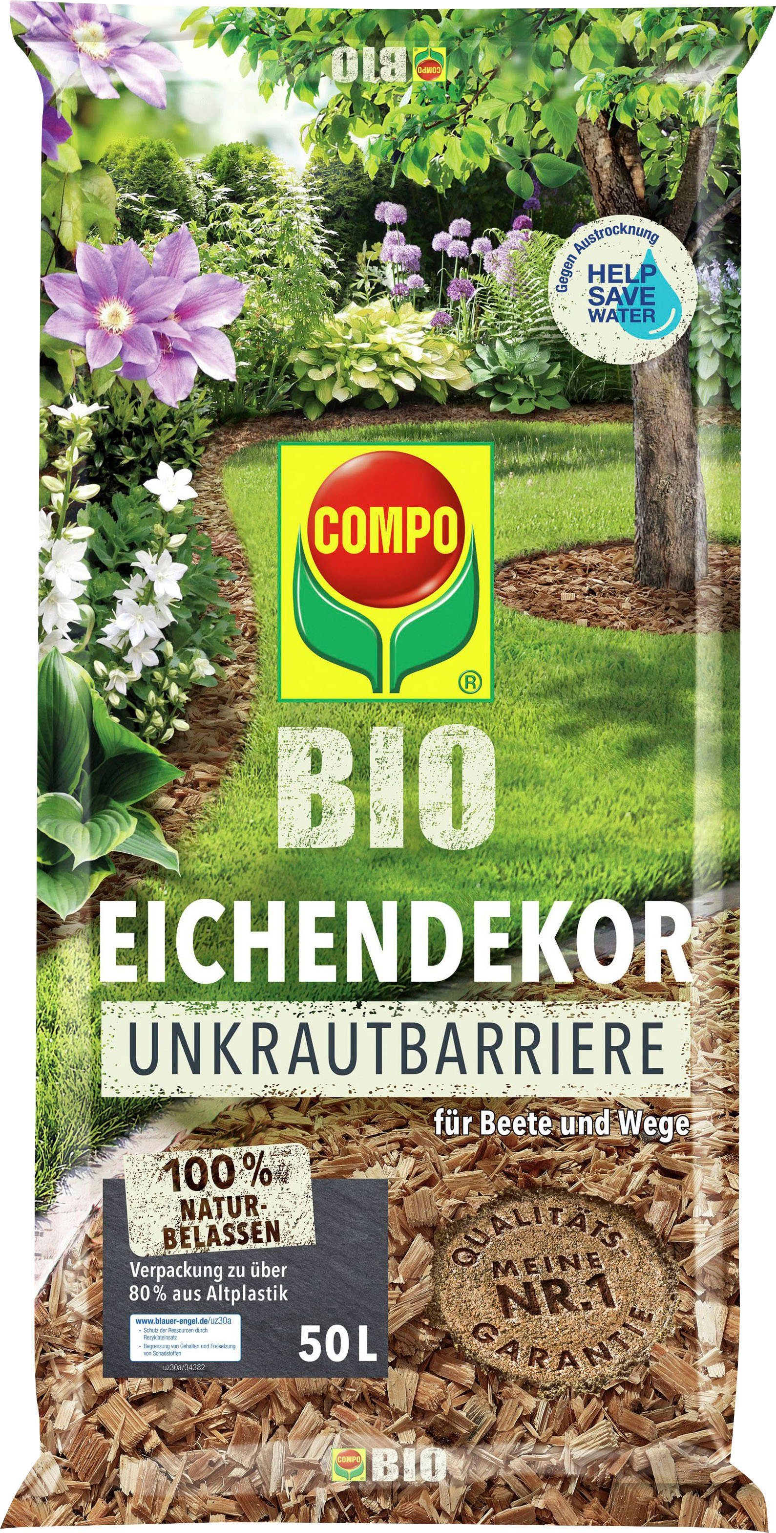 Compo Holzhäcksel »BIO Eichendekor + Unkrautbarriere«, 50 l online