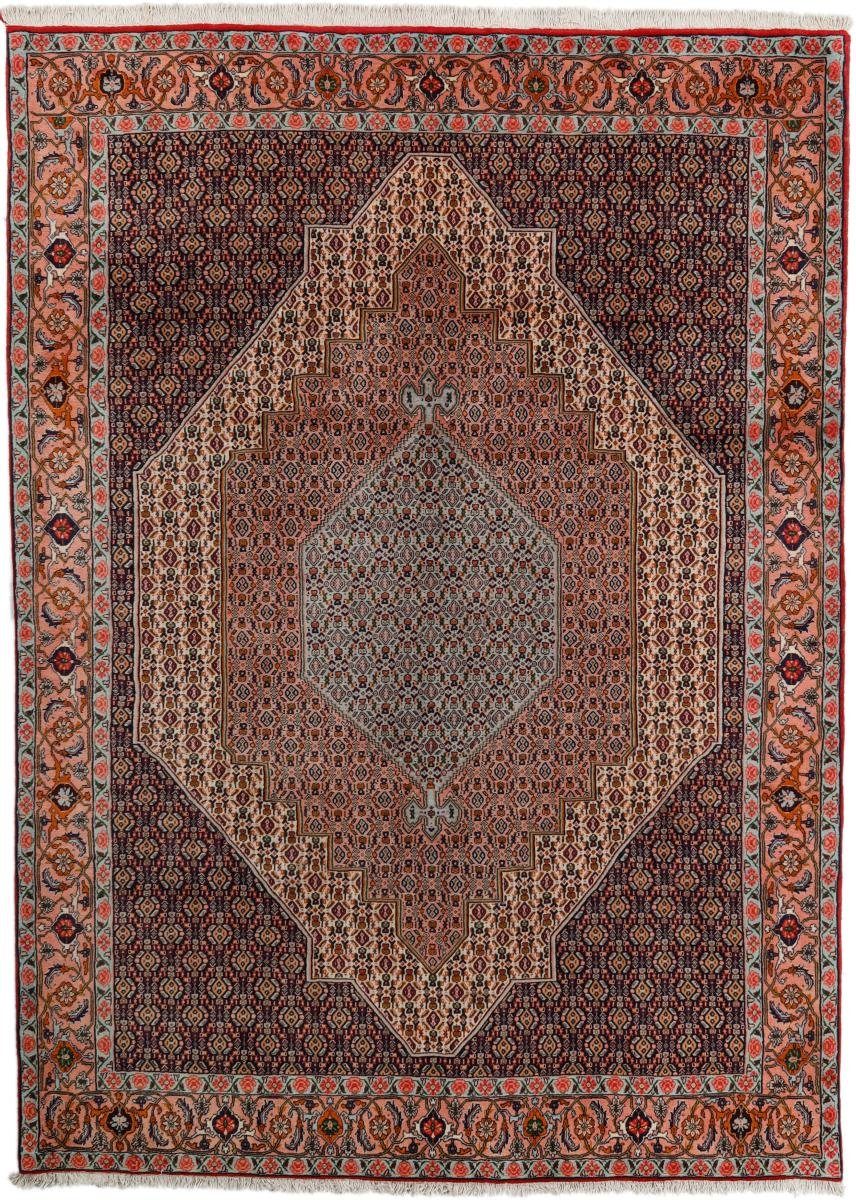 Orientteppich Senneh 249x346 Handgeknüpfter Orientteppich / Perserteppich, Nain Trading, rechteckig, Höhe: 12 mm | Kurzflor-Teppiche