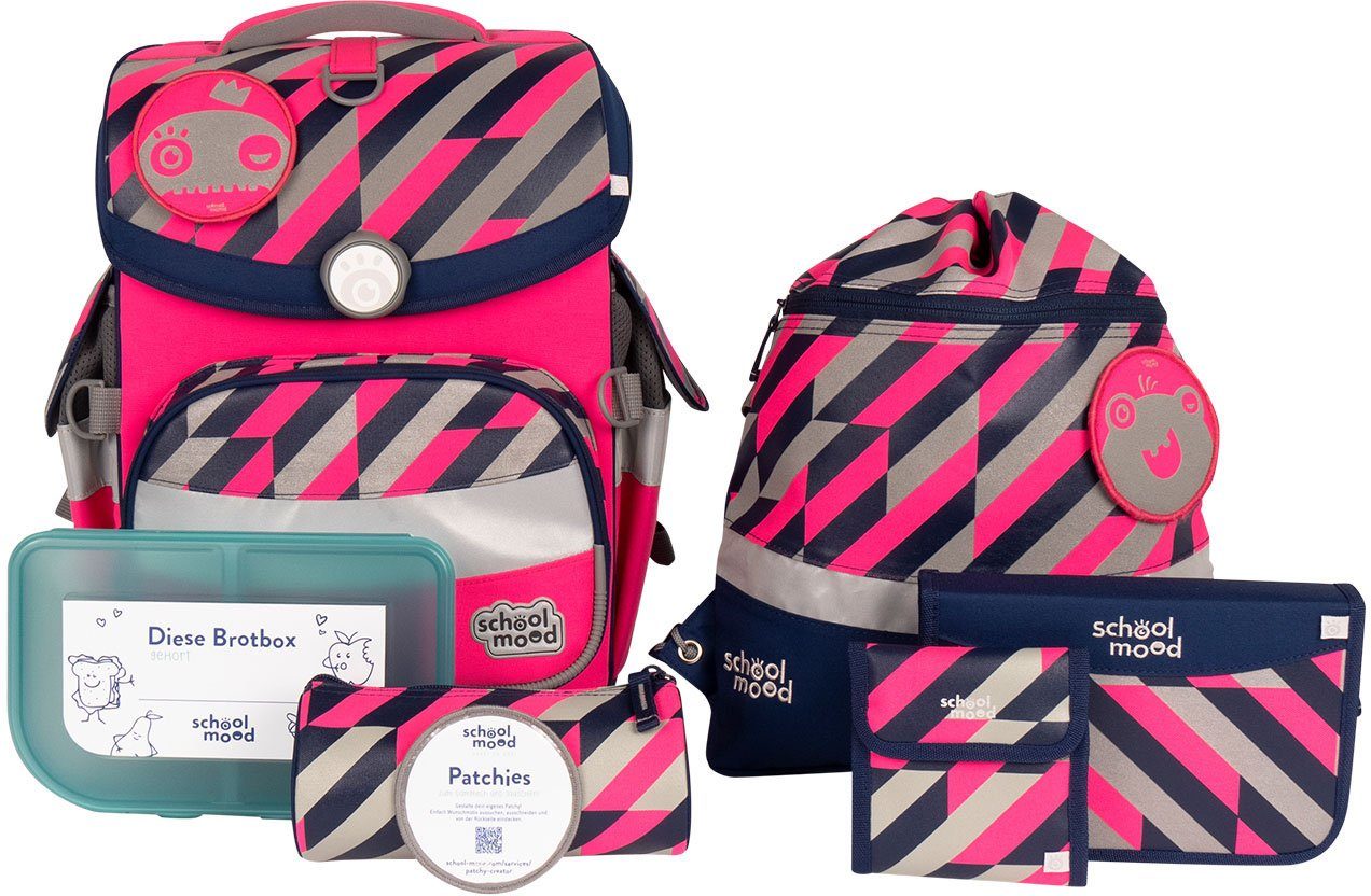 SCHOOL-MOOD® Ранцы Timeless, Yuna (Set, 7-tlg), aus recyceltem Material