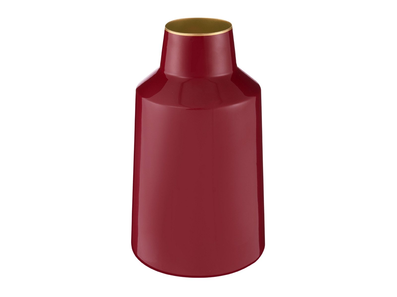 PiP Studio Dekovase Vase Metall Dark Red 24x29cm (Vasen)
