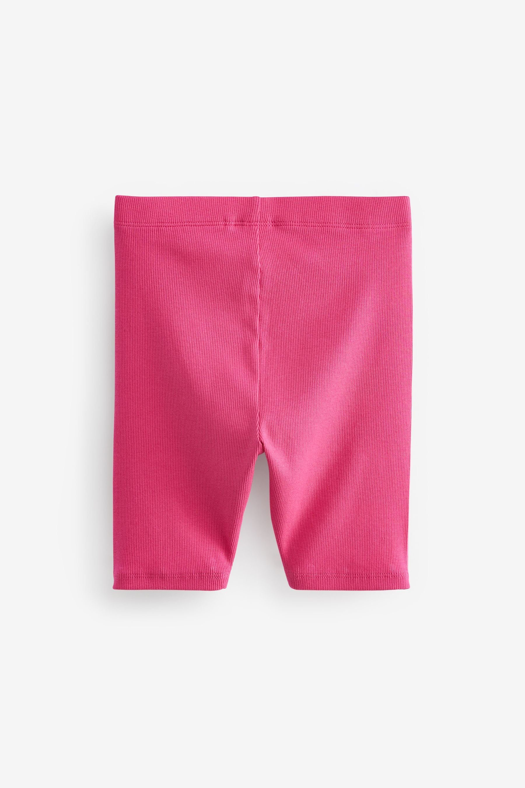 aus Radlershorts Gerippte Sweatshorts Next Jersey weichem Pink (1-tlg)
