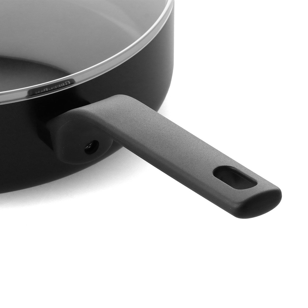 GREENPAN Schmorpfanne Essence schwarz Schmorpfanne antihaftbeschichtet Aluminium, Aluminium, Kratzfest, langlebig, Induktion, Backofengeeignet, Ø 28 cm