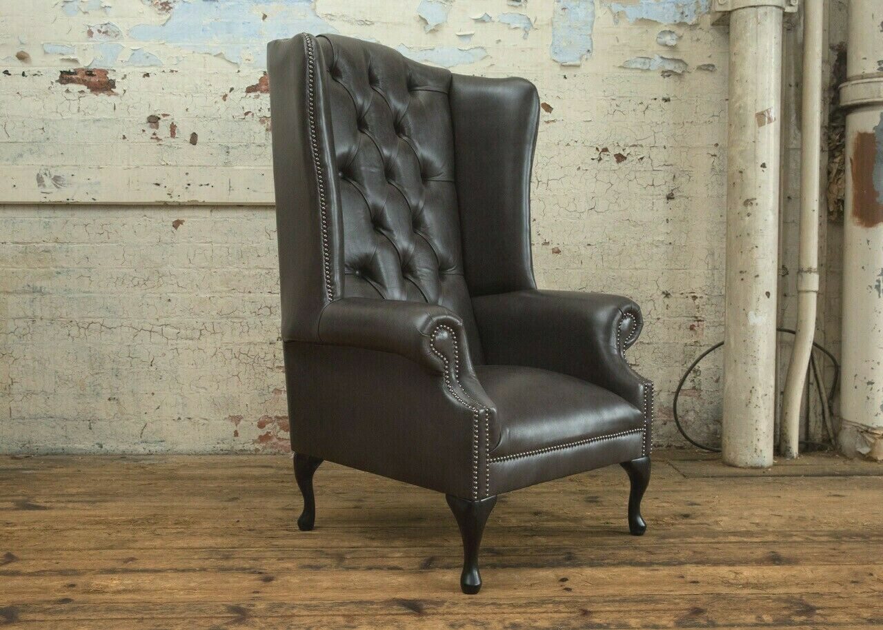 Ohrensessel Chesterfield Relax-Sessel Sofa in Samt und Lederoptik