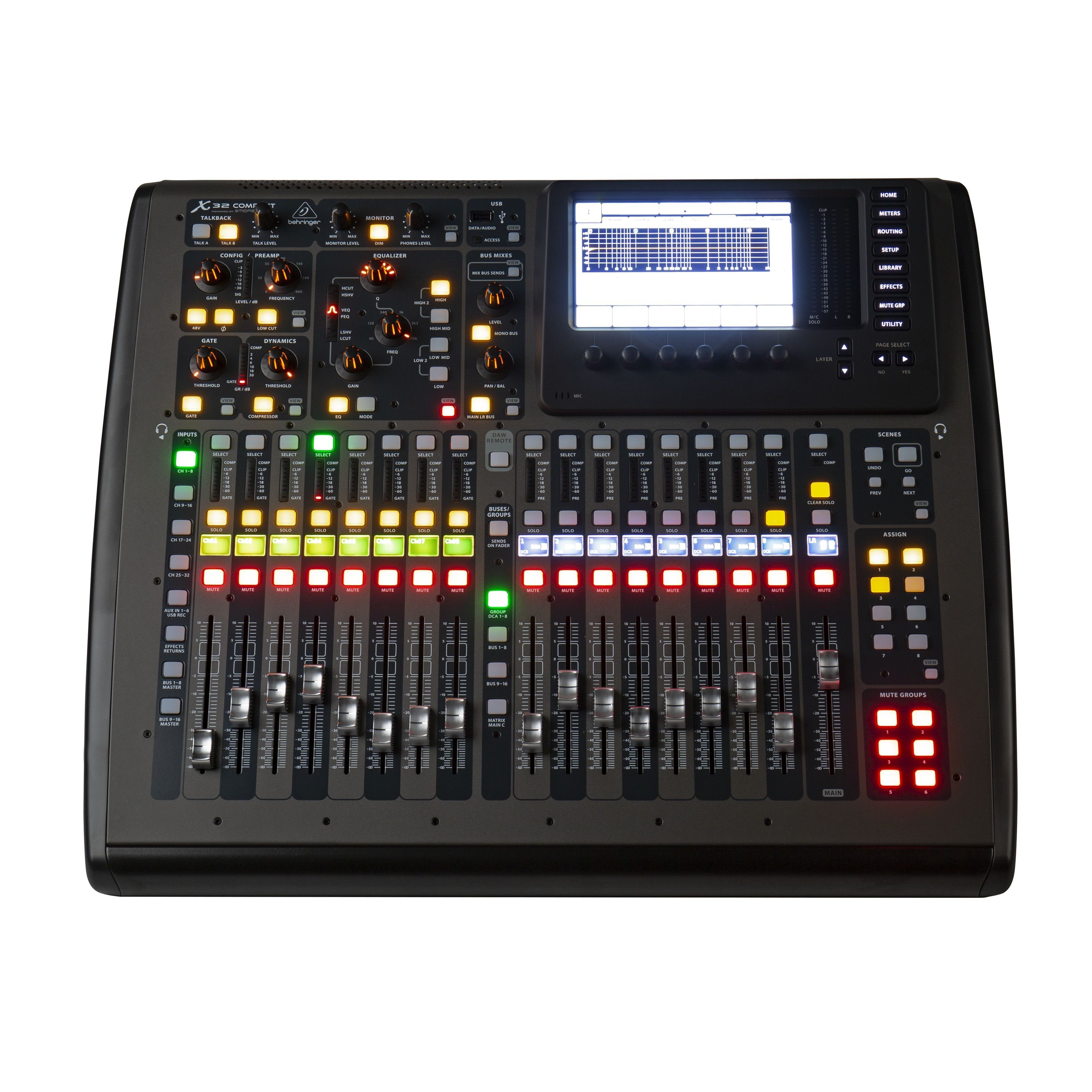 Behringer Mischpult, (X32 Compact Digitalmischpult, Studio Mischpulte, Digitale Studio Mischpulte), X32 Compact - Digitales Studio Mischpult