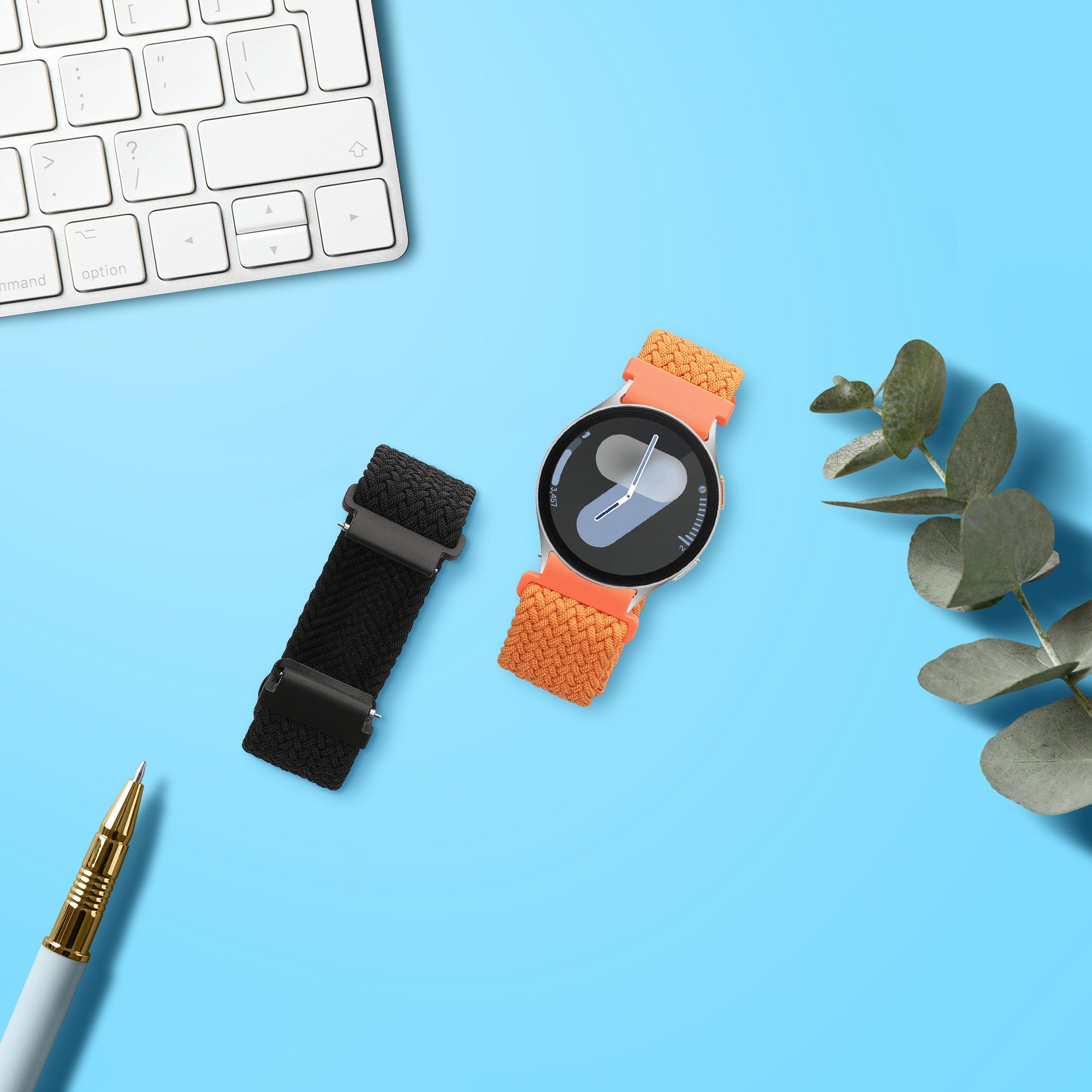 kwmobile Smartwatch-Armband 2x Uhrenarmband für Samsung Galaxy Watch 4 / 5 günstig online kaufen