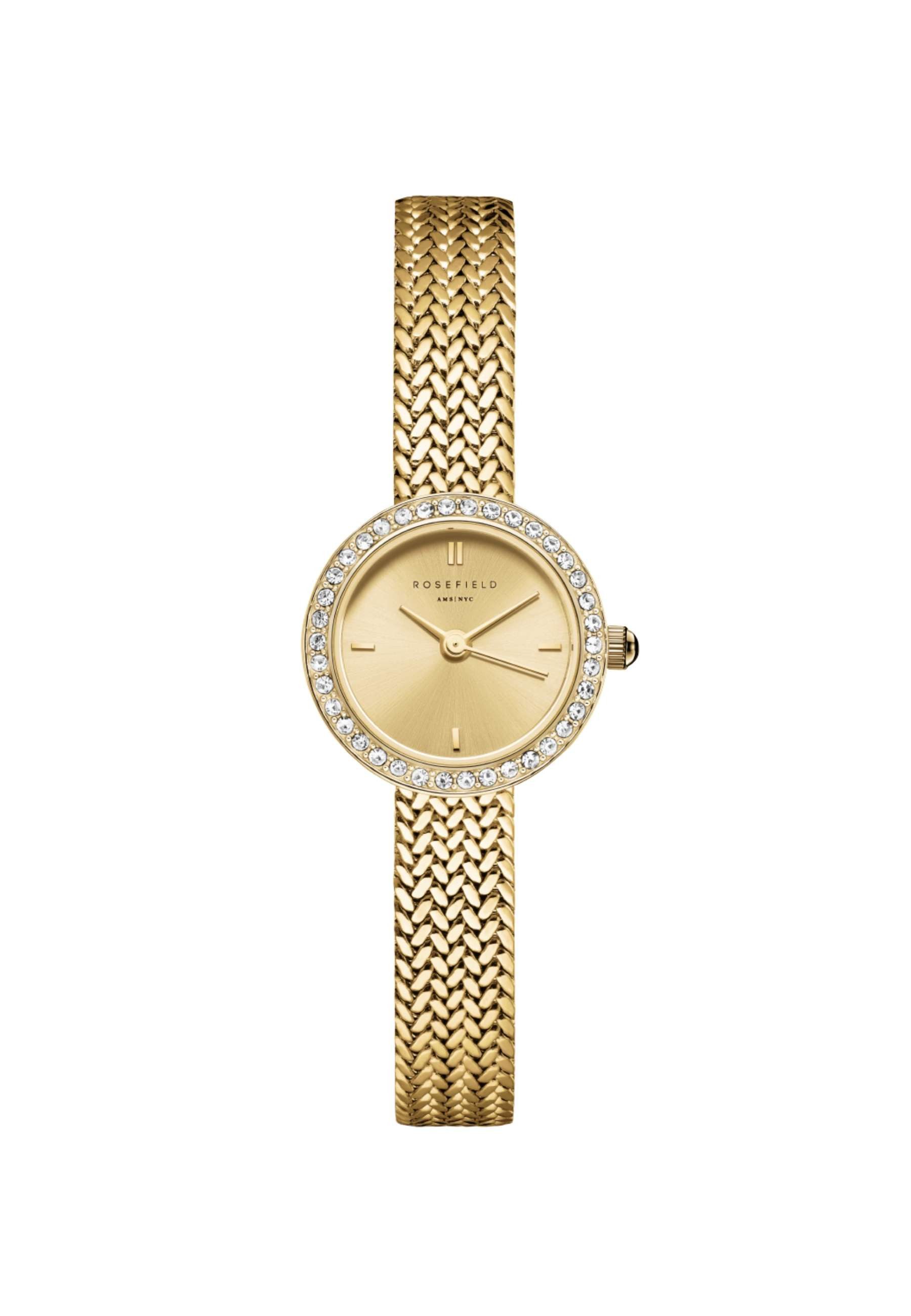 Quarzuhr ROSEFIELD Damenuhr Mini Small Edit 20.4mm Goldfarben
