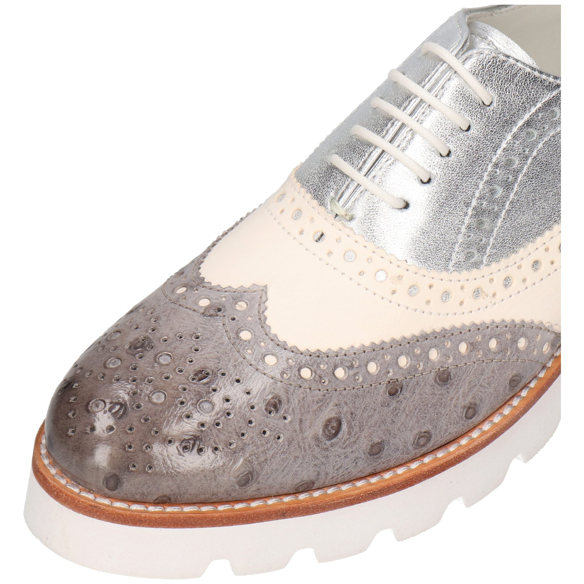 Melvin & Hamilton Molly 2 Leder-Oxford Schuhe für Damen Schnürschuh Plateausohlen, Echtes Leder