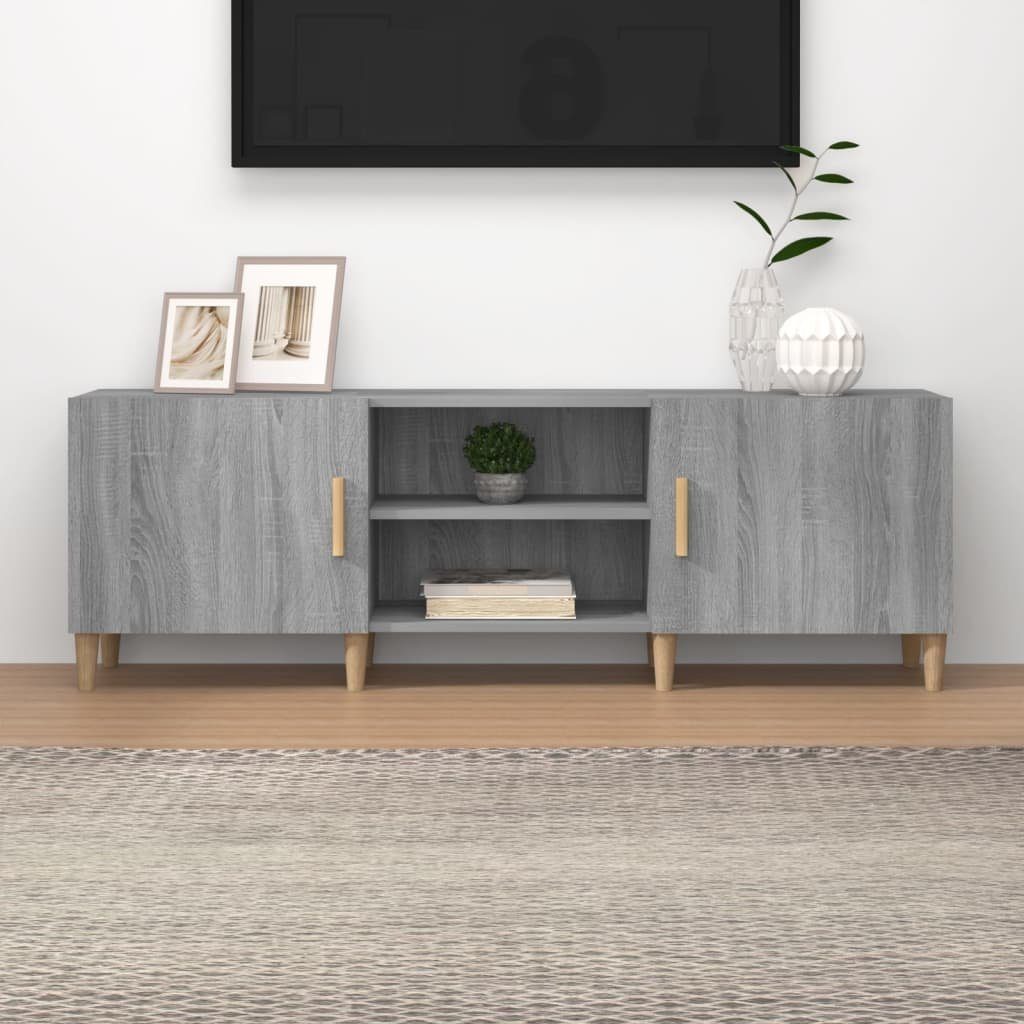 Grau Sonoma Holzwerkstoff furnicato 150x30x50 cm TV-Schrank