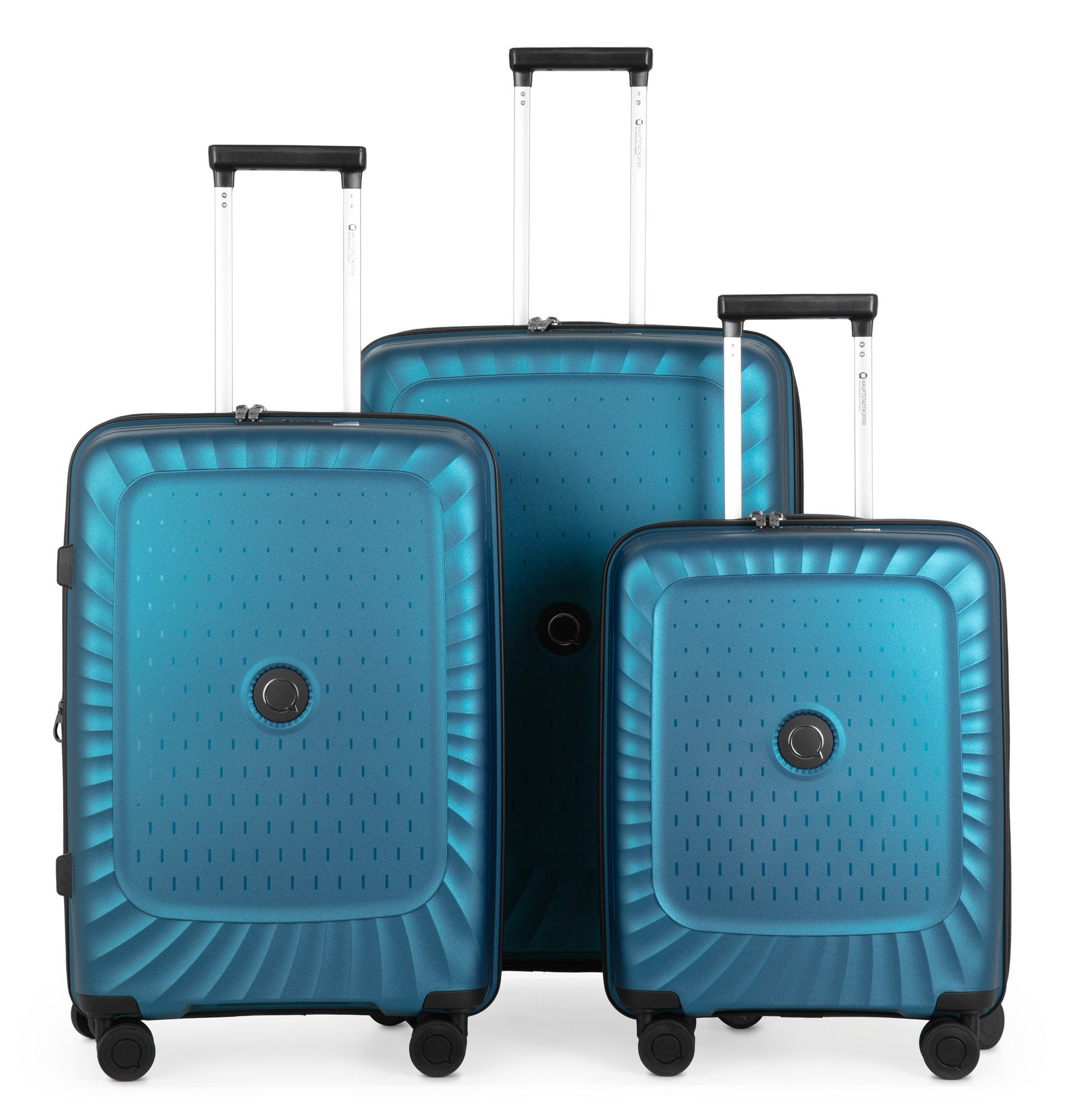 Hauptstadtkoffer Hartschalen-Trolley Kotti, 4 Rollen, 3er Kofferset Reisekofferset TSA