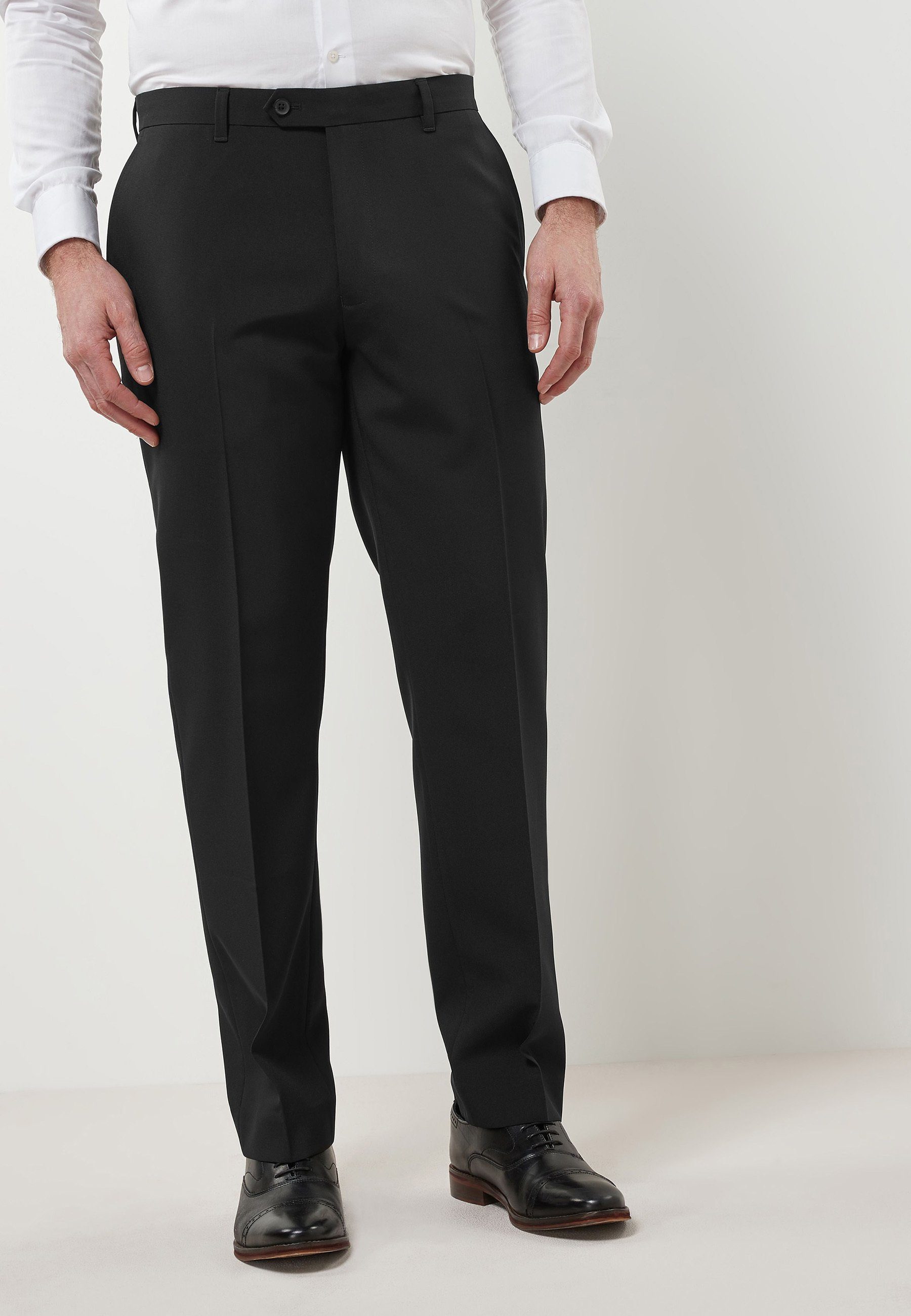 Stretch-Hose Regular Fit Hose im Jeans-Stil mit