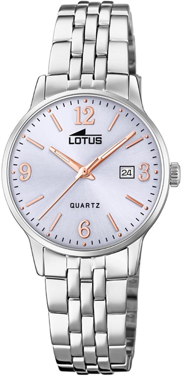 Damen Uhren Lotus Quarzuhr UL18698/3 LOTUS Damen Uhr Elegant 18698/3, Damen Armbanduhr rund, Edelstahlarmband silber