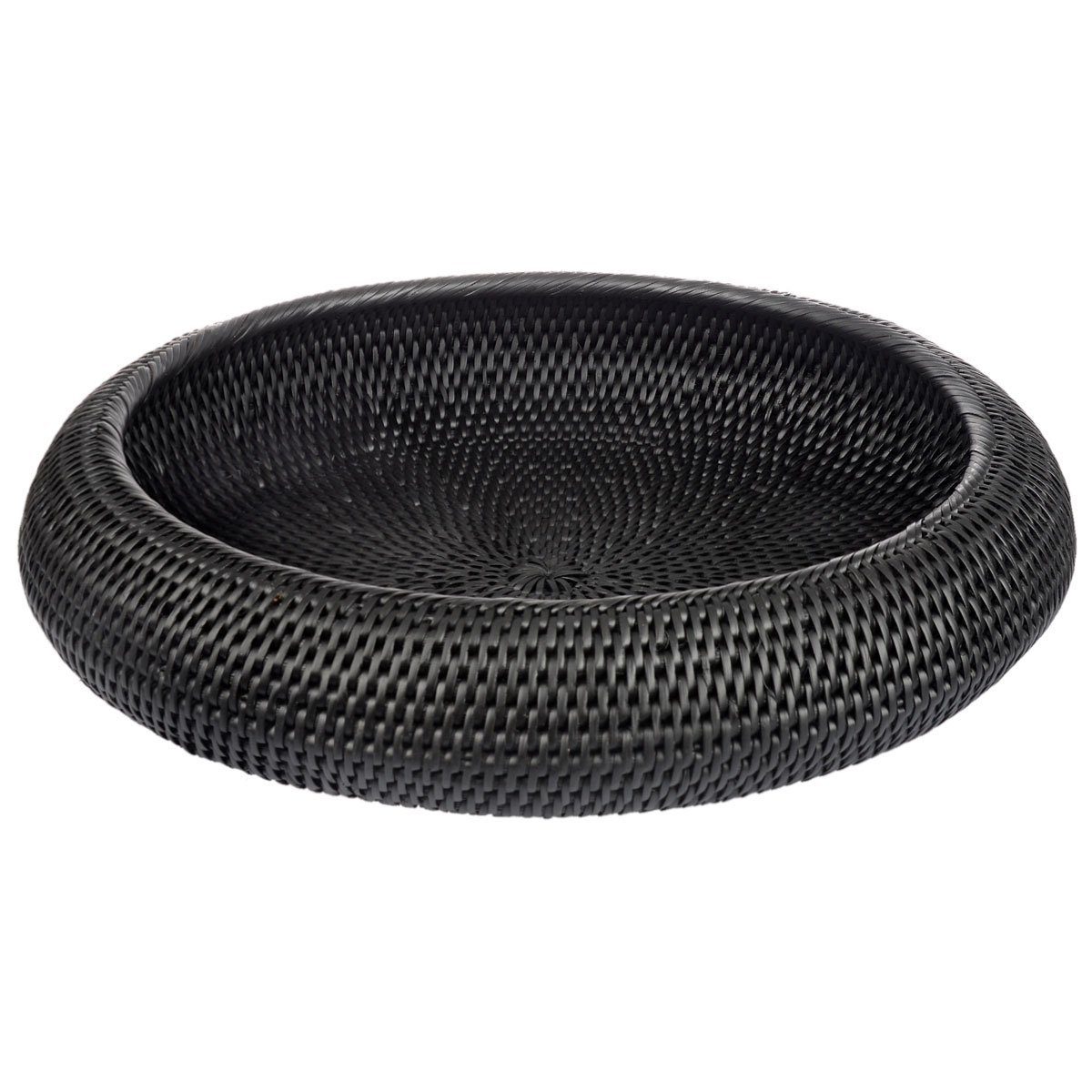 fiolini Dekoschale / Schale Rattan Groß Rund Ø42cm, handgefertigt