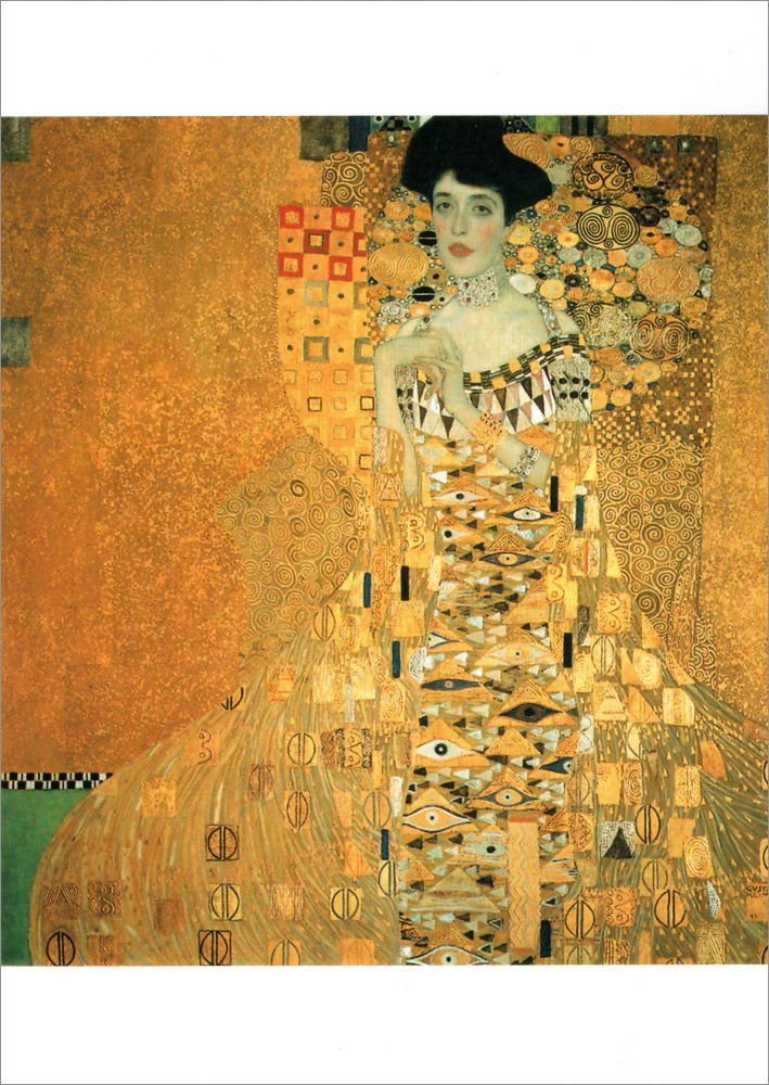 Postkarte Kunstkarte Gustav Klimt "Adele Bloch-Bauer I"