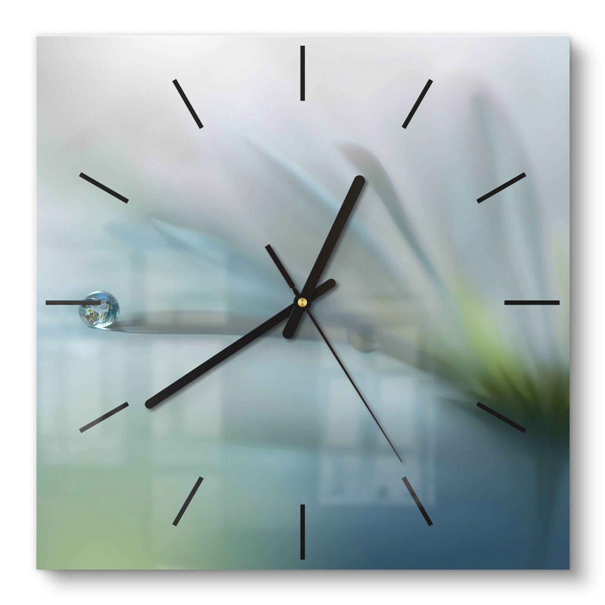 DEQORI Wanduhr 'Flüchtiger Tropfen' (Glas Glasuhr günstig online kaufen