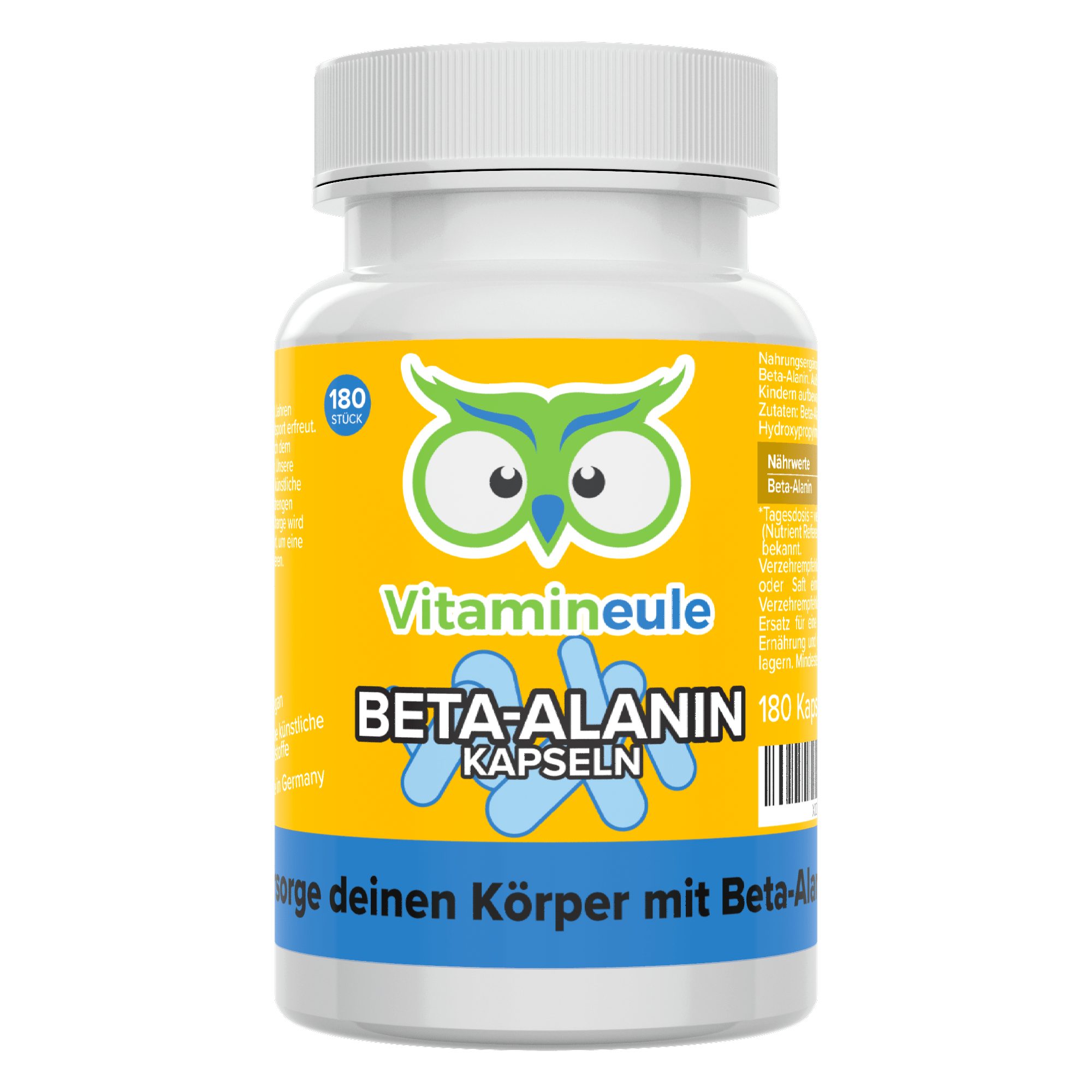 Beta Alanin Kapseln - 500 mg Beta Alanin - Kapsel